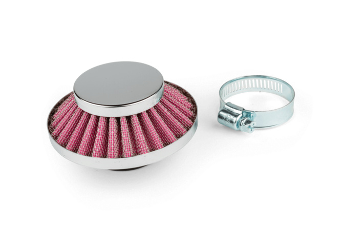 Luftfilter Typ KN UFO d.28 - 35mm droit chrome