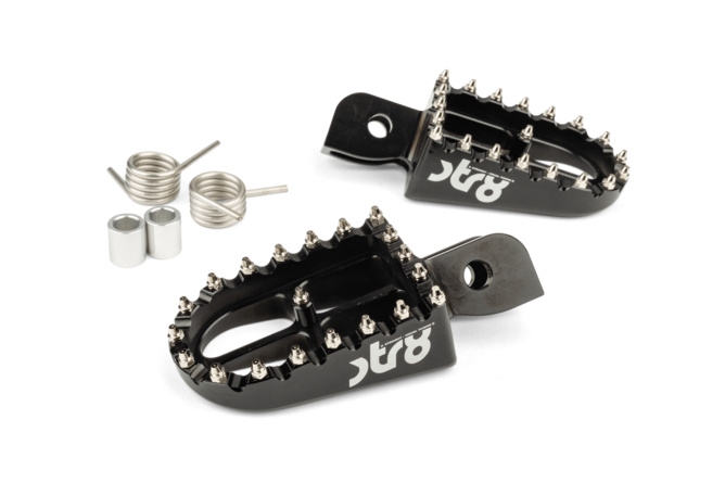Fußrasten Beta RR 50 STR8 CNC Schwarz (Set)