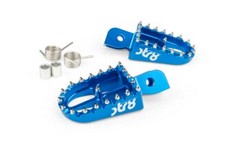 Cale pied pilote STR8 Beta RR 50 CNC Bleu (la paire)