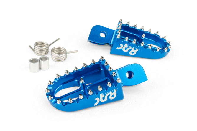 Fußrasten Beta RR 50 STR8 CNC Blau (Set)