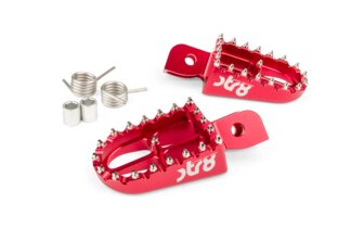 Cale pied pilote STR8 Beta RR 50 CNC Rouge (la paire)