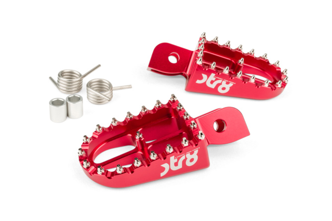 Fußrasten Beta RR 50 STR8 CNC Rot (Set)