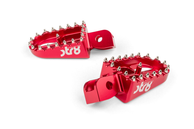 Fußrasten Beta RR 50 STR8 CNC Rot (Set)