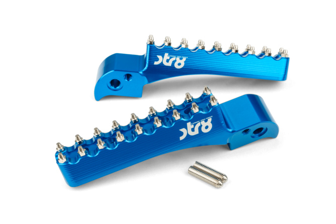 Fußrasten Beifahrer STR8 Beta RR 50 bis 2021 CNC Blau