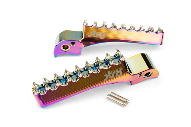 Fußrasten Beifahrer STR8 Beta RR 50 bis 2021 CNC Neochrome