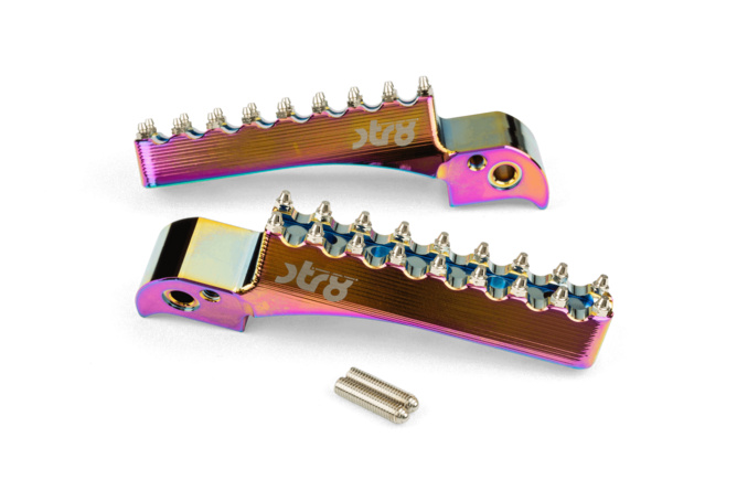 Fußrasten Beifahrer STR8 Beta RR 50 bis 2021 CNC Neochrome