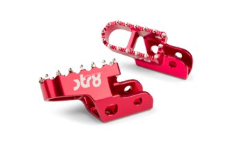 Cale pied pilote STR8 Sherco 50 CNC Rouge (la paire)