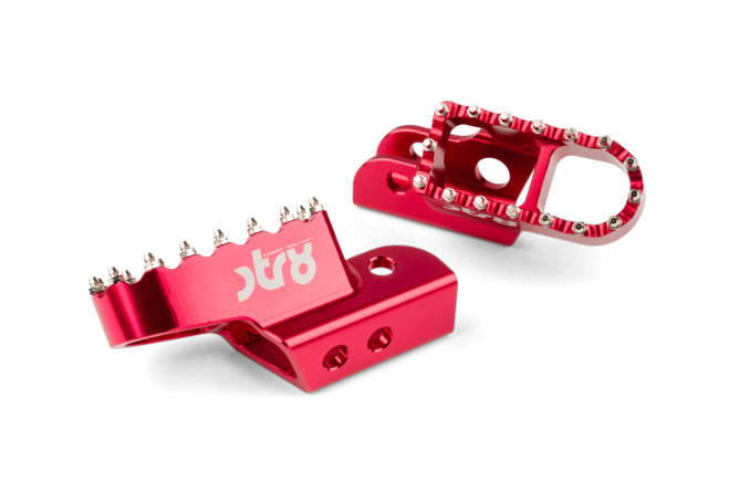 Footpegs Sherco 50cc STR8 CNC Red (set)