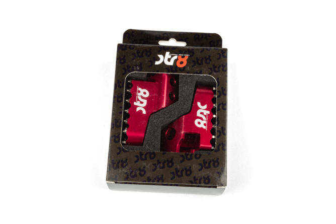 Footpegs Sherco 50cc STR8 CNC Red (set)