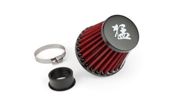 Performanceluftfilter STR8 35/28mm Anschluss gerade rot