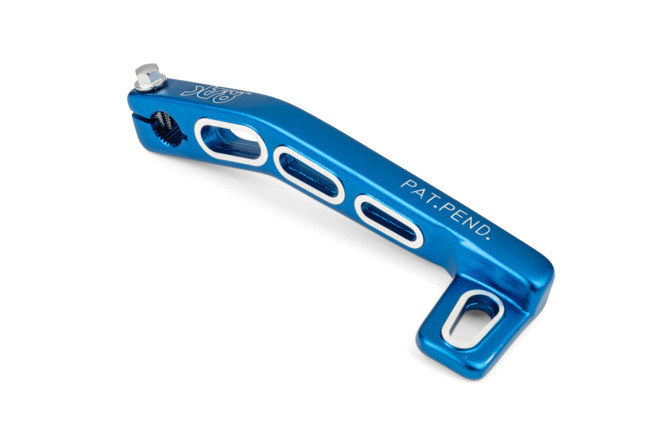 Kick de démarrage STR8 Lighty MBK Booster et Kisbee alu bleu