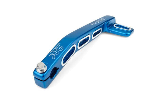 Kick de démarrage STR8 Lighty MBK Booster et Kisbee alu bleu
