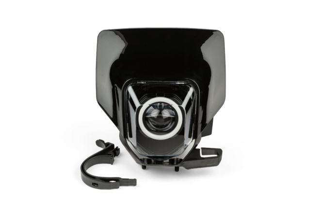 Lichtmaske LED mit RGB Ring Typ Husqvarna schwarz