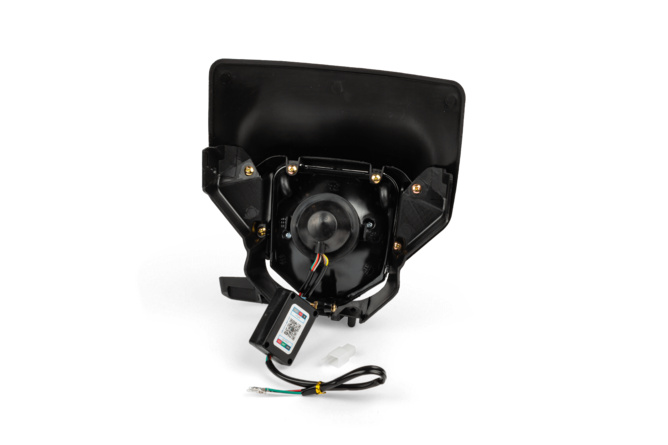 Lichtmaske LED mit RGB Ring Typ Husqvarna schwarz