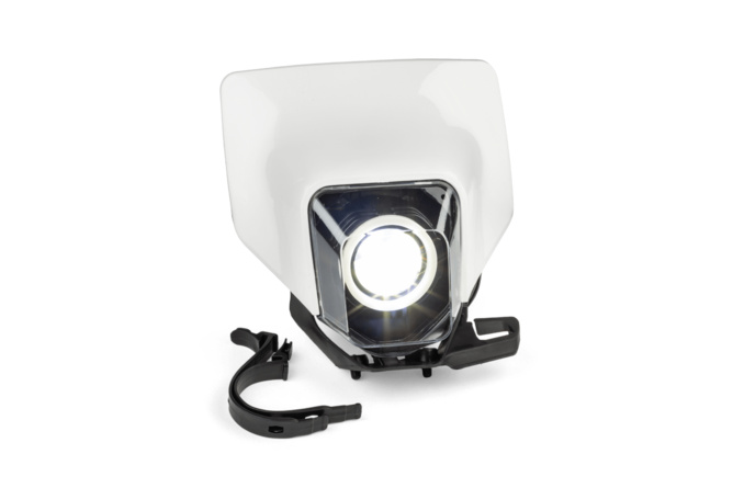 Lichtmaske LED mit RGB Ring Typ Husqvarna weiss