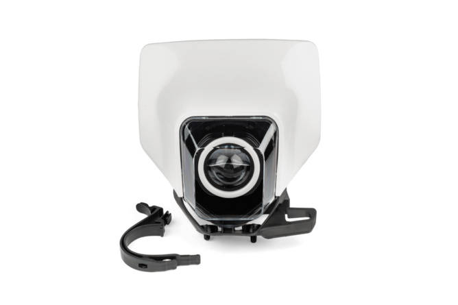 Lichtmaske LED mit RGB Ring Typ Husqvarna weiss