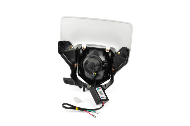 Lichtmaske LED mit RGB Ring Typ Husqvarna weiss