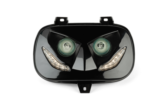 Lichtmaske Doppeloptik R8 Yamaha BWs bis 2004 schwarz