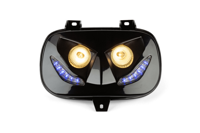 Lichtmaske Doppeloptik R8 Yamaha BWs bis 2004 schwarz
