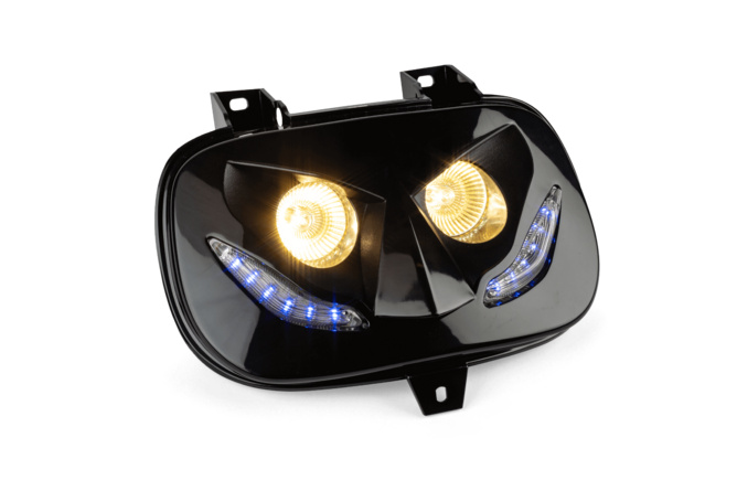 Lichtmaske Doppeloptik R8 Yamaha BWs bis 2004 schwarz