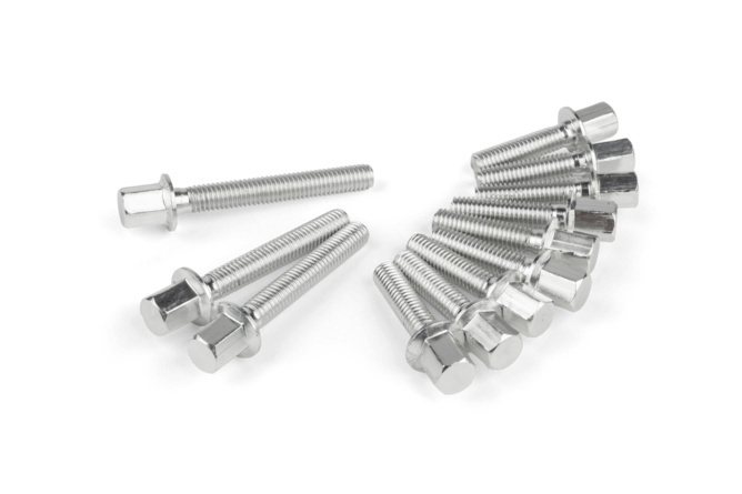Motordeckel Schraubenset STR8 New Style Minarelli silber