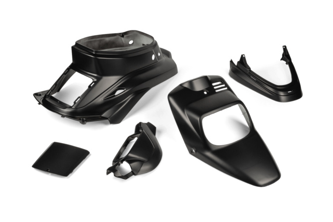 Verkleidungskit Yamaha BW's bis 2004 Mattschwarz 5 Teile
