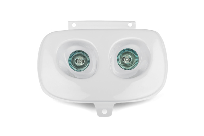 Phare double optique MBK Booster avant 2004 Blanc