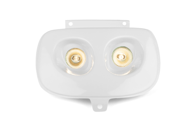 Phare double optique MBK Booster avant 2004 Blanc