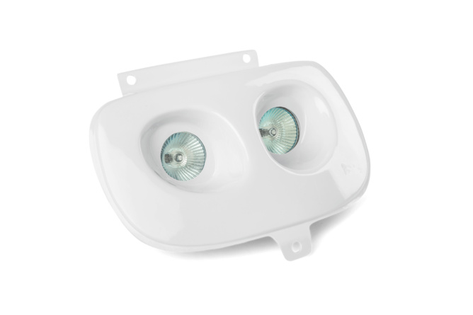 Phare double optique MBK Booster avant 2004 Blanc