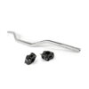 Handlebar + Clamps 28mm Str8 silver / black