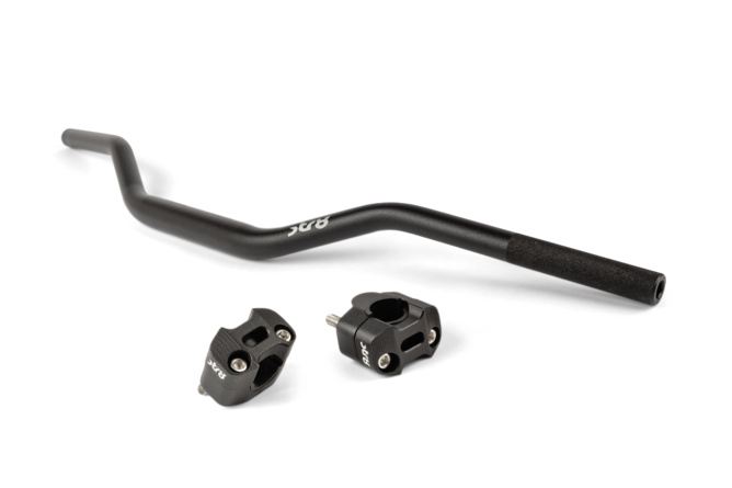 Handlebar + Clamps 28mm Str8 black