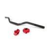 Lenker + Klemmen 28mm Str8 Schwarz / Rot