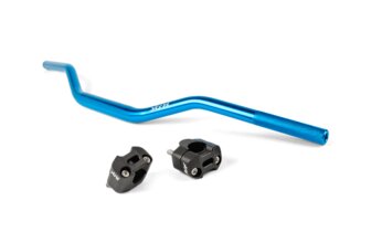 Handlebar + Clamps 28mm Str8 blue / black
