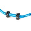 Handlebar + Clamps 28mm Str8 blue / black