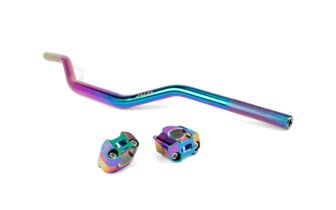Handlebar + Clamps 28mm Str8 Neochrome