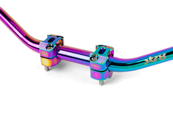 Lenker + Klemmen 28mm Str8 Neochrome
