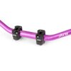 Handlebar + Clamps 28mm Str8 purple / black