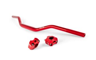Handlebar + Clamps 28mm Str8 red