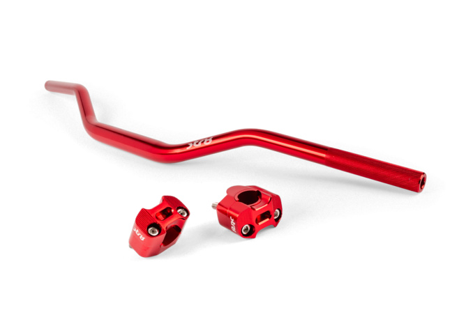 Handlebar + Clamps 28mm Str8 red