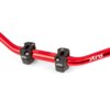 Handlebar + Clamps 28mm Str8 red / black