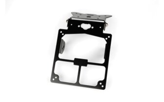 Support de plaque orientable Alu noir