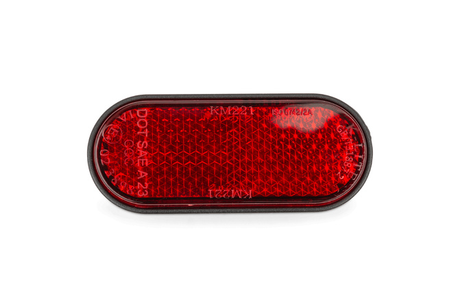 R&uuml;ckstrahler STR8 rot selbstklebend 55x20mm