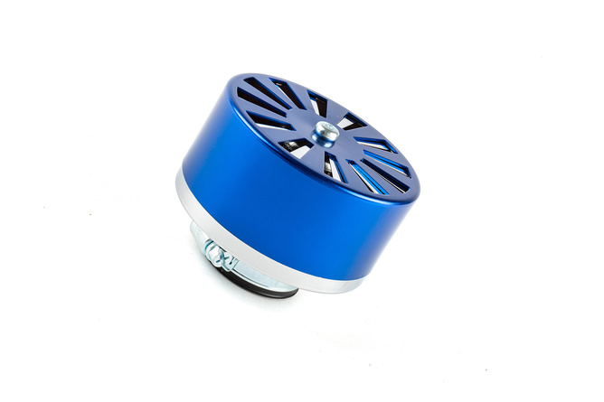 Filtre à air STR8 débit variable d.35mm droit Bleu