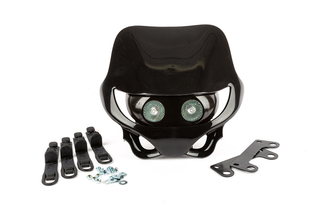 Headlight Mask Enduro black supermoto 50cc