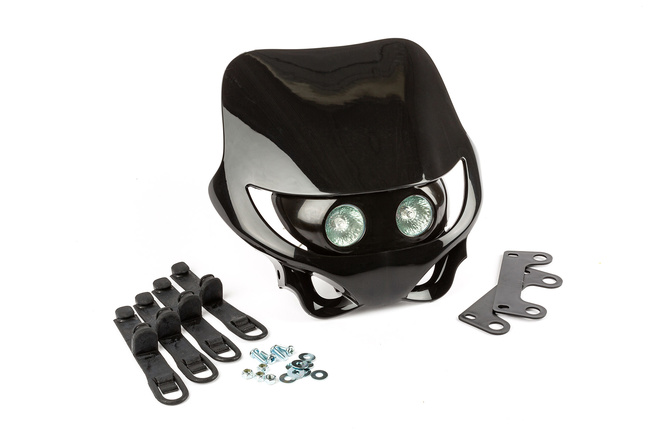 Headlight Mask Enduro black supermoto 50cc