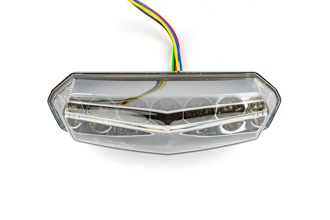 Rücklicht m. Blinker Lexus Klarglas LED Derbi DRD / X-Race mit CE Prüfzeichen 