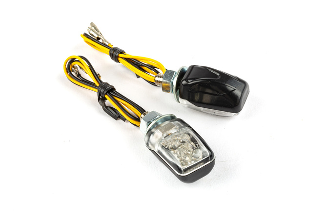 Blinker LED Micro 6 LEDs schwarz / weiß