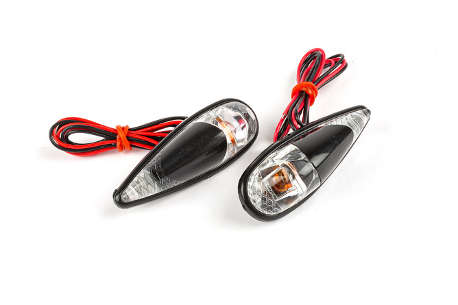 Indicators / Lamps glue-on drop-shaped Fender black / white / orange