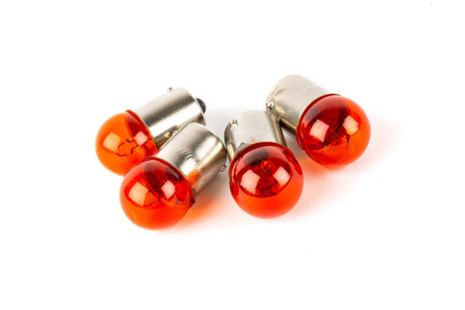Indicator Bulbs 12V - 10W BA15S orange