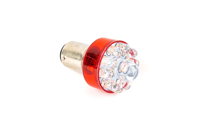Lampadina LED fanalino + freno 12V - 21/5W BAY15D rosso